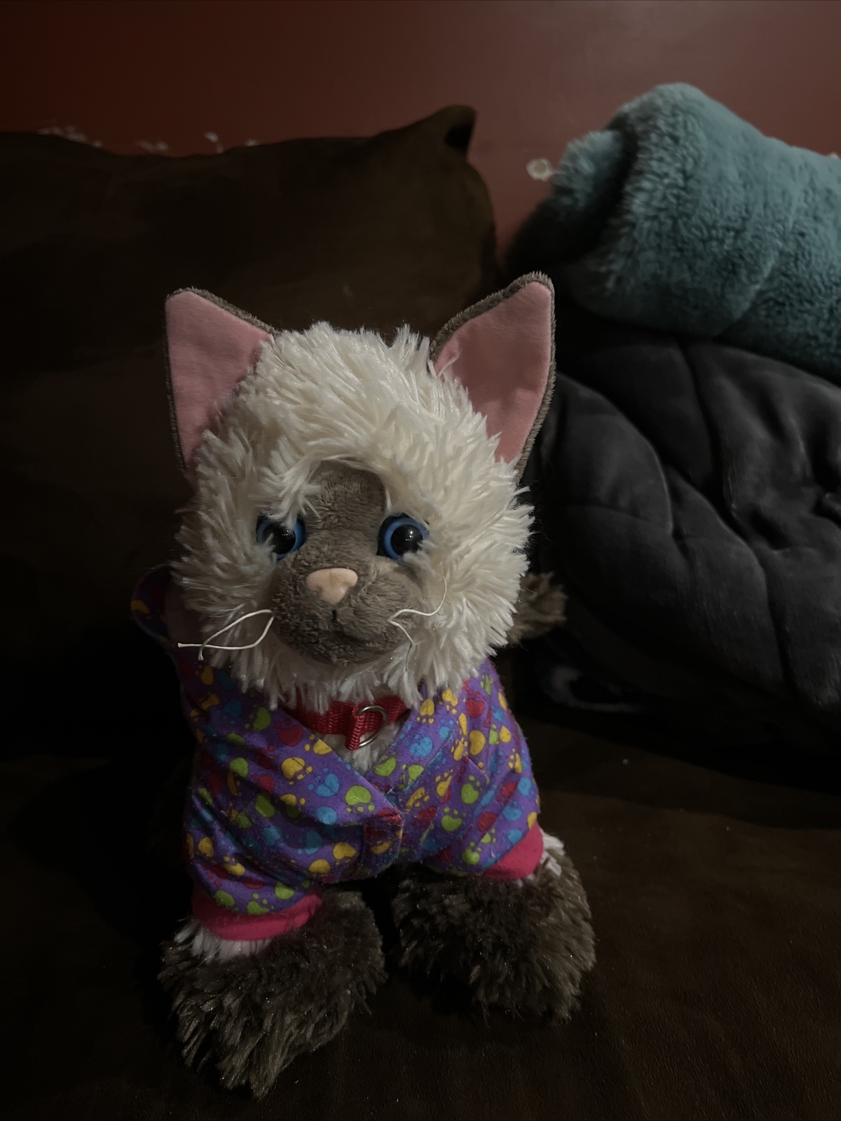 Build A Bear Promise Pets Siamés Himalaya Gato Peluche Marrón Crema Ojos Azules