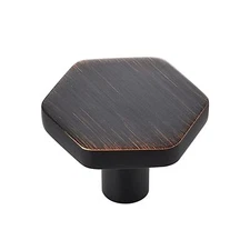 Oil Rubbed Bronze Cabinet Knobs 20 Pack Solid Kitchen Cabinet Knobs Hexagon 1...