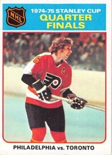 1975-76 Topps Hockey Bobby Clarke Stanley Cup Qtr. Finals #7 EX+ PHIL. FLYERS