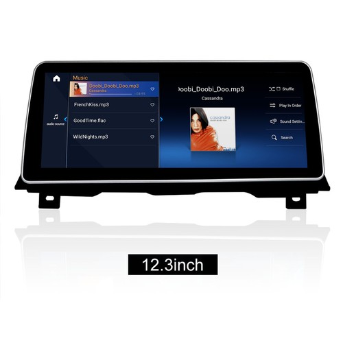 12.3" Android 12 Screen Carplay Car Stereo For BMW 5 Series F10 F11 NBT 6+128G