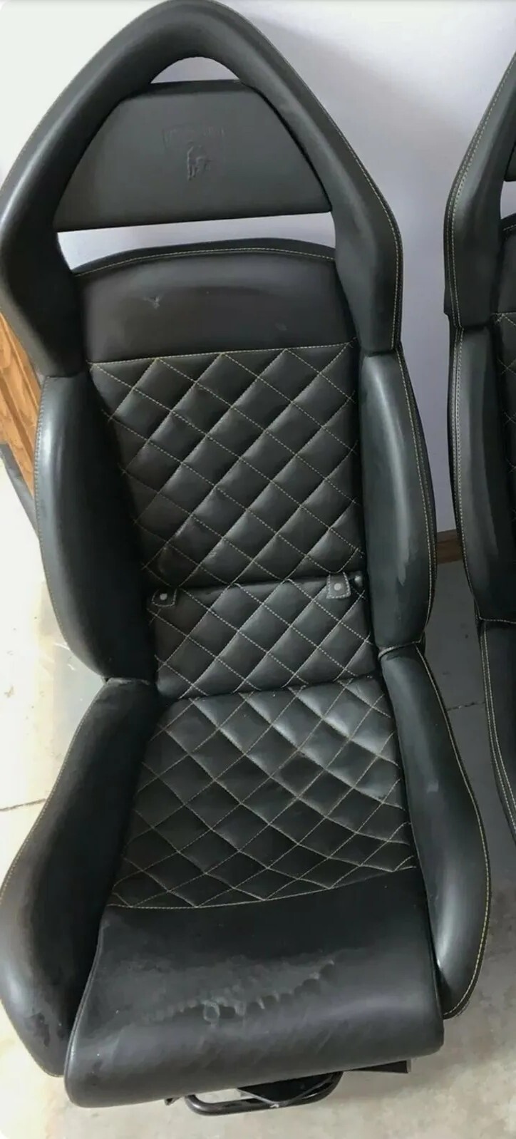 Q-Citura Yellow Stitch LAMBORGHINI MURCIELAGO LP640 SEAT OEM Passenger side Rh 