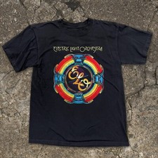 VTG Electric Light Orchestra ELO Anniversary Unisex Black T-shirt Size S-5XL
