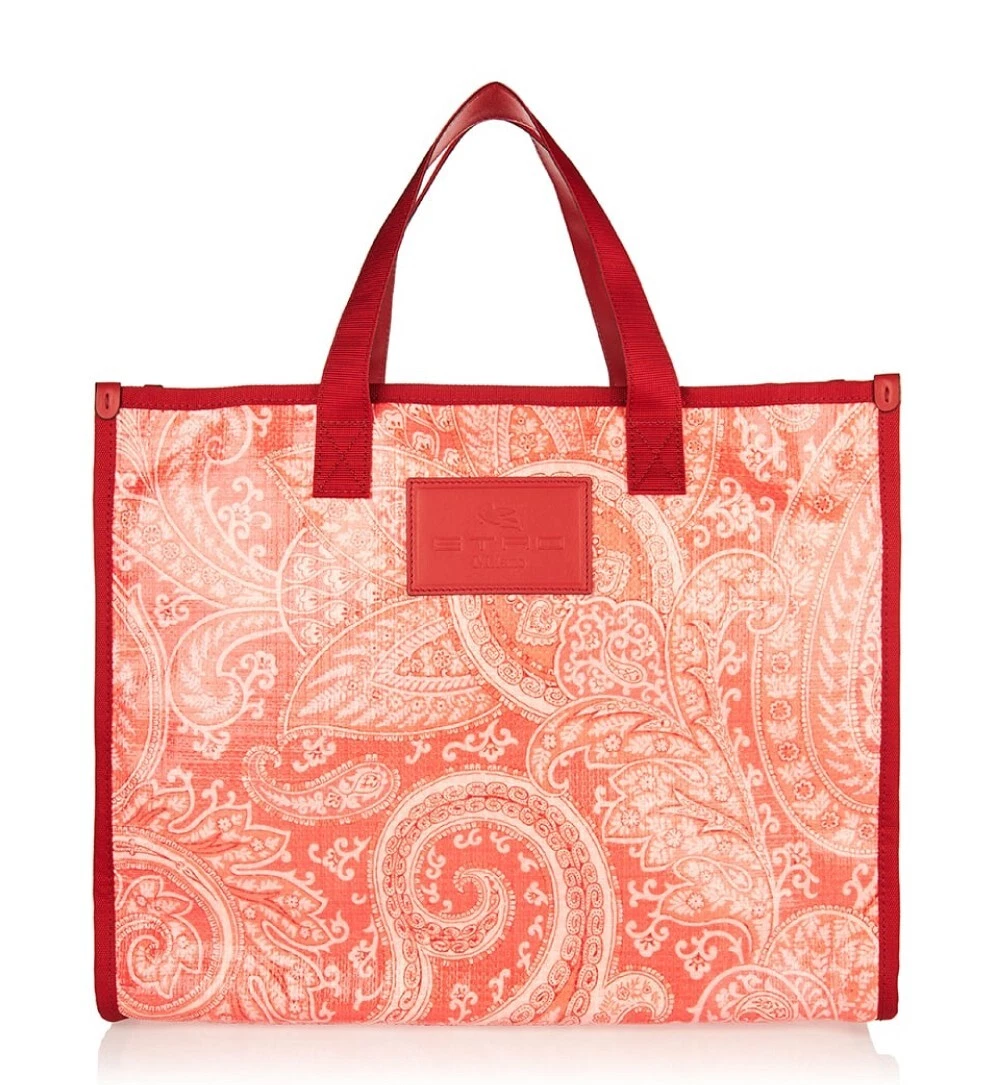 ETRO PAISLEY PRINT LOGO TOTE BAG HANDBAG MADE IN ITALY 1N7648626750