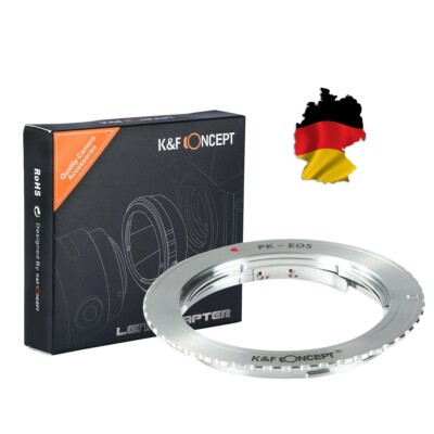K&F Adapter, Pentax K Objektive auf Canon EOS Kamera 1100D 1000D 100D 700D 80D 