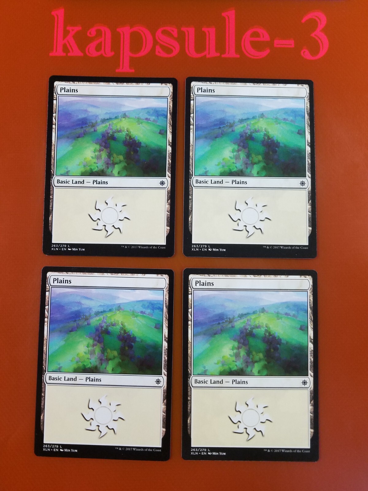 4x Plains (LP-NM) | Basic Land 263/279 | Ixalan | MTG Magic Cards