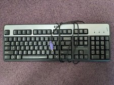 HP 104 Key Standard PS/2 wired keyboard in black 