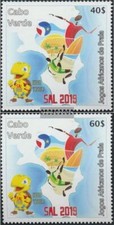 Cape Verde 1052-1053 (complete issue) MNH 2019 African Beach Games