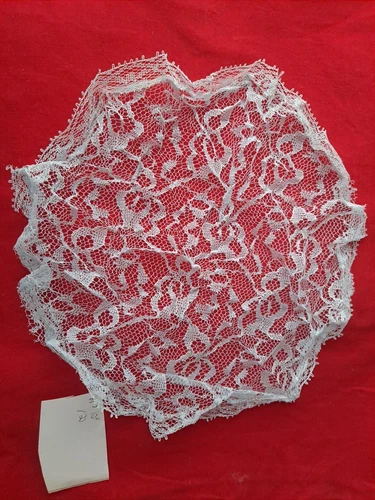 Prayer Cap, church, chapel Light Blue Lace 10" Round, New Vintage 1960S