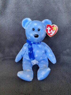 Rare Ty Original Beanie Baby 1999 HOLIDAY TEDDY With Errors Mistakes Spelling