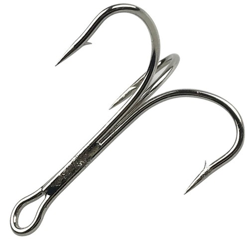 Fishing Hook Sharpened Treble Hook High Carbon Steel Silver Hook Size 4/0-10/0 - Picture 11 of 30