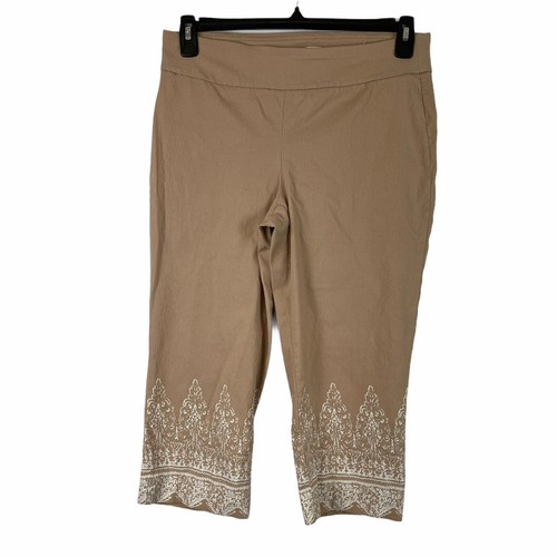 Women's Cropped Medium Beige White 