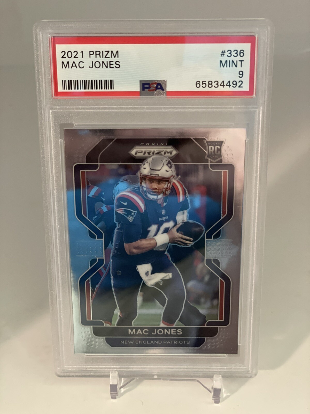 Mac Jones 2021 Panini Prizm Rookie RC 336 PSA 9 MINT Patriots eBay