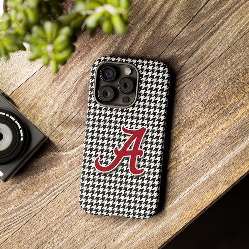 Alabama Houndstooth Phone Case, Tough Cases, College Fan Gear, Initial A - 第 51/266 張圖片