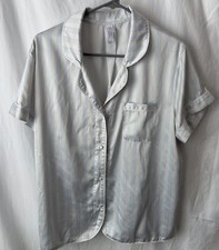 Stars Above Blue And Gray Striped Women  s Pajamas XL