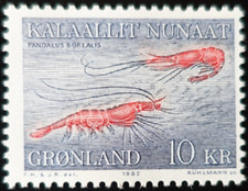 TIMBRE du GROENLAND - CREVETTE N°121 NEUF ** LUXE MNH