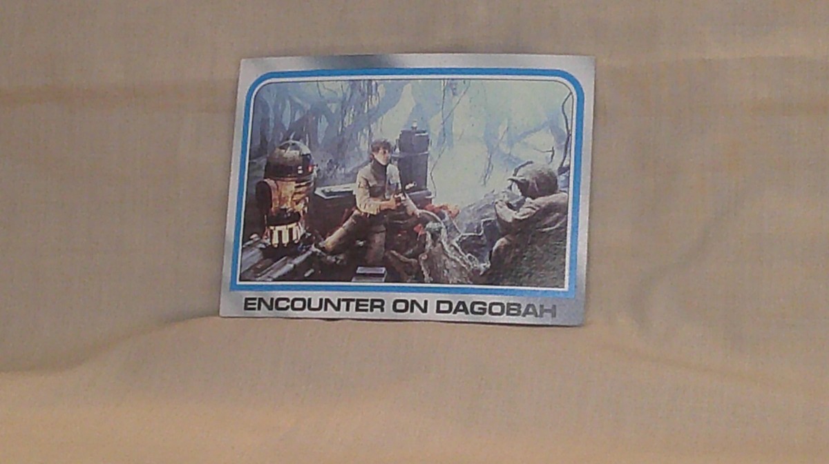Encounter on Dagobah, Luke Skywalker, Yoda, Star Wars 1980 Topps