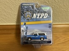 Greenlight 1:64 Scale 1985 Chevrolet K5 K-5 Blazer (Blue) NYPD New York City