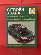 Citroen Xsara Haynes Manual 1997 To Sept 2000 (R To W Reg) Petrol & Diesel