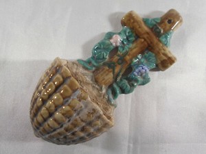 Bénitier Ancien En Biscuit De Paris – XIXème – France – Objet De Collection Religieux