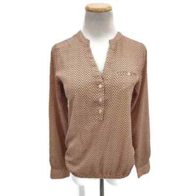 The Limited fall color Chevron print workwear top blouse size XS.