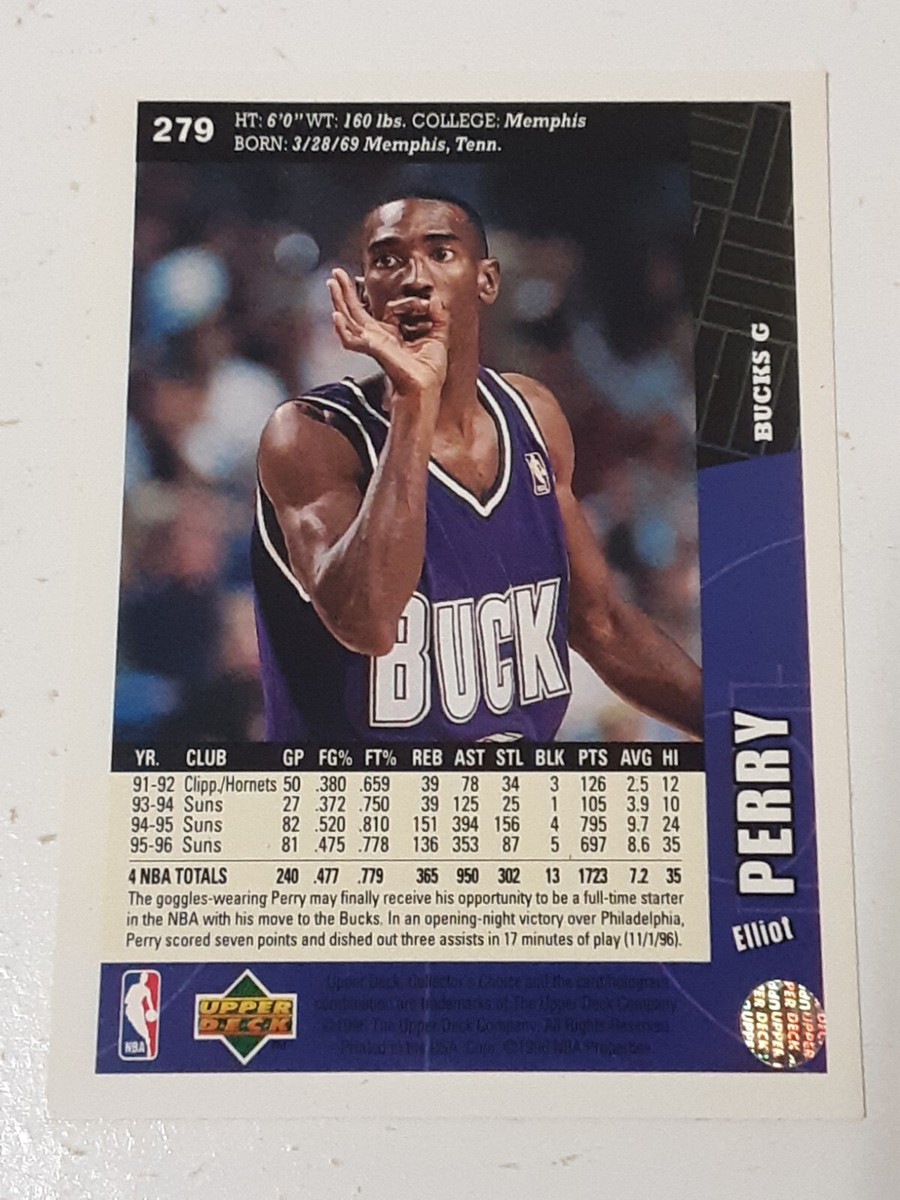 Elliot Perry Milwaukee Bucks 1996-97 Upper Deck Collector's Choice
