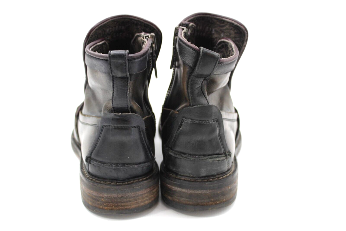 RARE! John Varvatos Patrick Penny Loafer Boots Brown Leather 