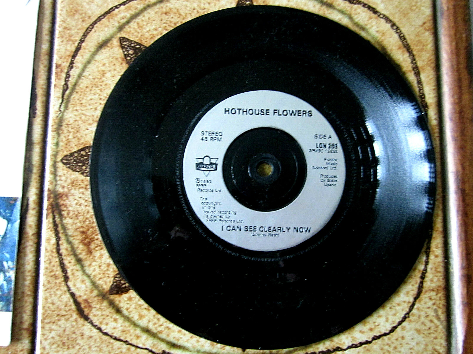 Hothouse Flowers I Can See Clearly Now UK 7" Vinyl LON269 Graded