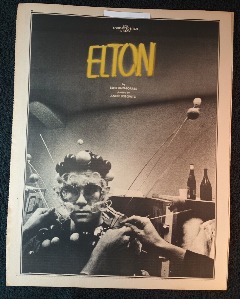 チラシ　エルトン　ジョン 1974 ELTON JOHN ORIGINAL (Unframed) magazine PROMO AD zzz | eBay