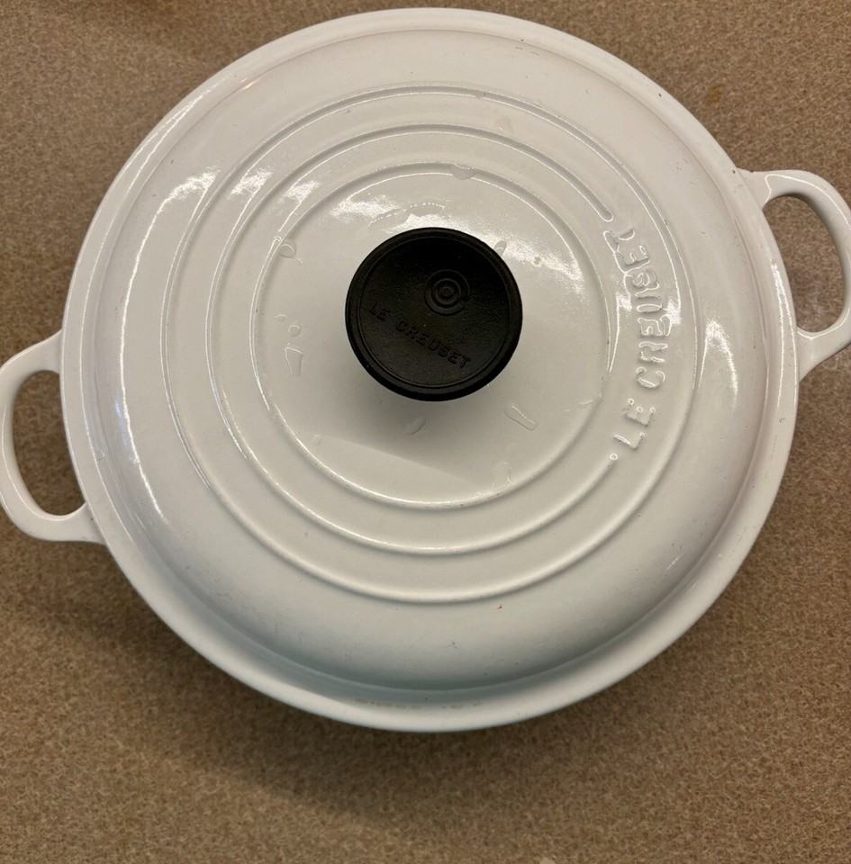 NEW Le Creuset 26 Signature Indigo Blue Braiser Casserole Enameled Cast Iron eBay