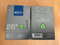 2X Schwalbe Fahrradschlauch 26 Zoll Autoventil 40-559/62-559 AV13 Autoventil (37