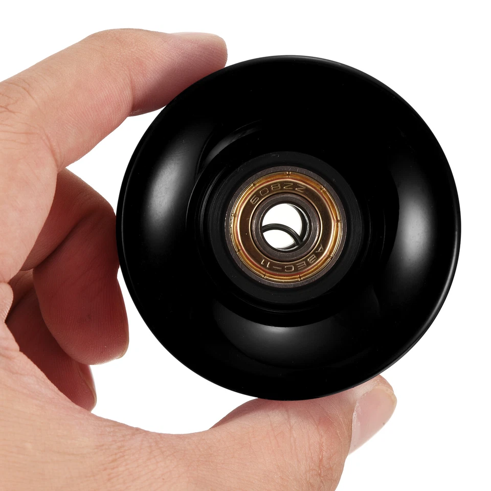 4 Stück 60mm Longboard Rollen mit Lager ABEC-11 Skateboard Rad 80A Schwarz - Bild 4 von 4