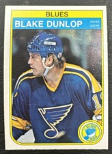 1982-83 O-Pee-Chee OPC Hockey - #301 Blake Dunlop - St. Louis Blues