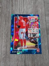 NICK SENZEL 2019 OPTIC CONTENDERS BLUE CRACKED ICE ROOKIE CARD. #91/99.REDS.