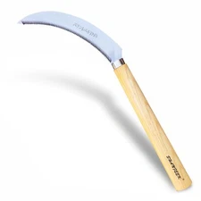 Grass Sickle with Sawtooth Japanese Weeding Hoe Weeding Tools for Garden High...