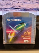 FUJIFILM ZIP MAC FORMATTED 100MB ZIP DISK 100 - NEW, Sealed