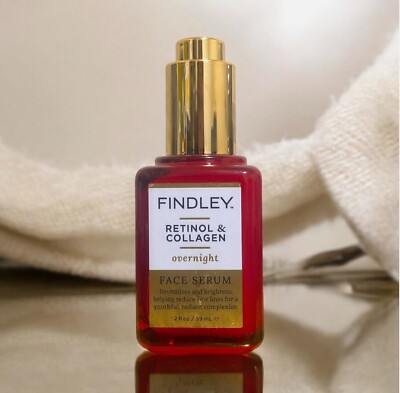 Findley Retinol & Collagen Overnight Face Serum 2 fl oz/59 mL - NEW