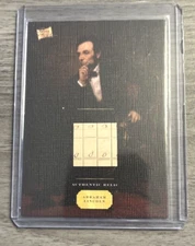 2023 Pieces of the Past ABRAHAM LINCOLN AUTHENTIC HANDWRITING RELIC!! CANVAS!!