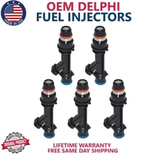 OEM 5X Delphi Fuel Injectors 99-02 Factory Chevy Hummer 3.5L 3.7L 25364984