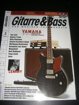 Gitarre & Bass Musiker Magazin 2 / 2016, The Cult, Lemmy, Line 6 Firehawk, Trout