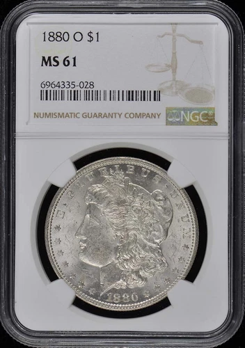 1880-O Morgan Dollar S$1 NGC MS61