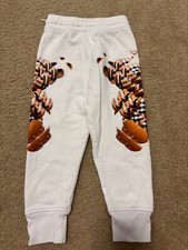Burberry Girls Bear White Sweatpants - Size 6Y - Worn Twice