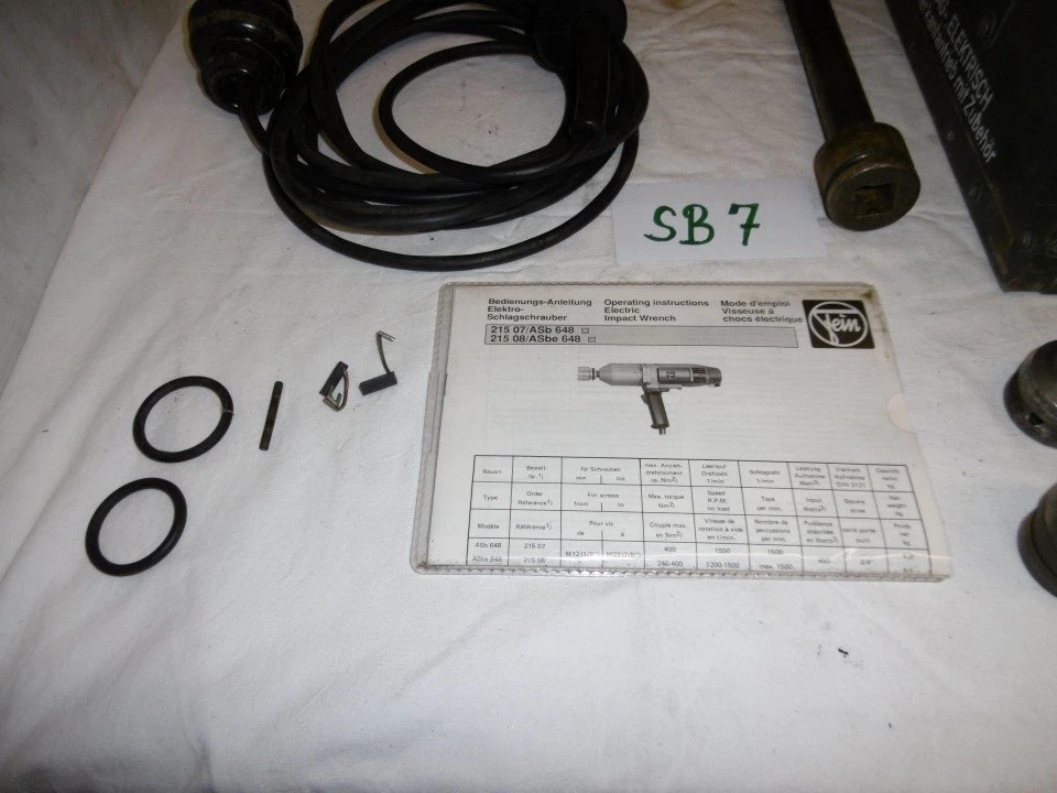 1x Fein Schlagschrauber 450W 3/4" Schrauber elektrisch ex Bundeswehr (SB7) - Bild 3 von 4