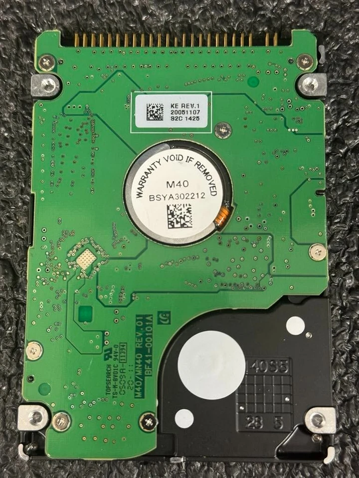 Samsung 1151J1CYB17565 MP0402H 40GB 5,4K RPM 8MB Cache ATA-100 2.5" HDD - Image 3 of 4