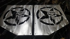 2 Piece Set Punisher Hood Vent Universal Flat Car Truck Suv Bare Steel