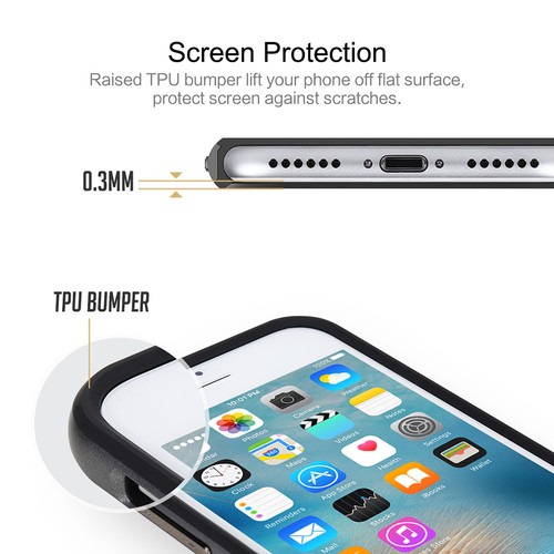 For Apple iPhone 8 7 Shockproof Phone Case Cover+Tempered Glass Screen Protector - Photo 16 sur 40