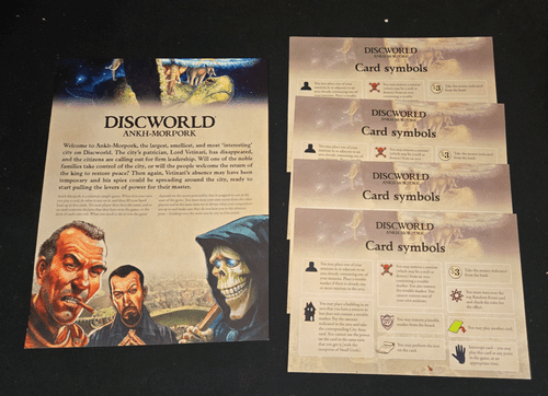 Terry Pratchett Scheibenwelt Ankh-Morpork Humorvoll Abenteuer Brettspiel Mayfair - Bild 6 von 8