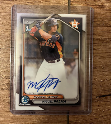 2024 Bowman Chrome - Prospect Autographs #CPA-MP Miguel Palma (AU, RC)