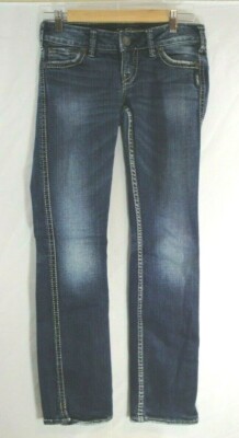 SILVER Womens Slim Bootcut Mckenzie Jeans 27x32 Medium
