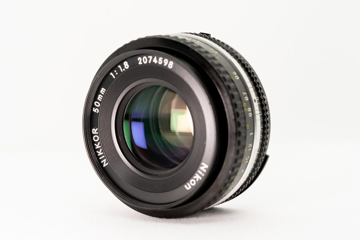Nikon Ai-s Nikkor 50mm f/1.8 MF Lens w/Front&Rear Caps From Nikon Ai-s Nikkor 50mm f/1.8 MF Lens w/Front&Rear Caps From
