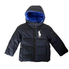 Polo by Ralph Lauren Boy Blue Down Insulated Hooded Parka Jacket Sz 4 Years